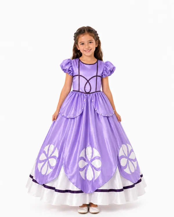 Rochie Prințesă Mov — costum de închiriat pentru copii