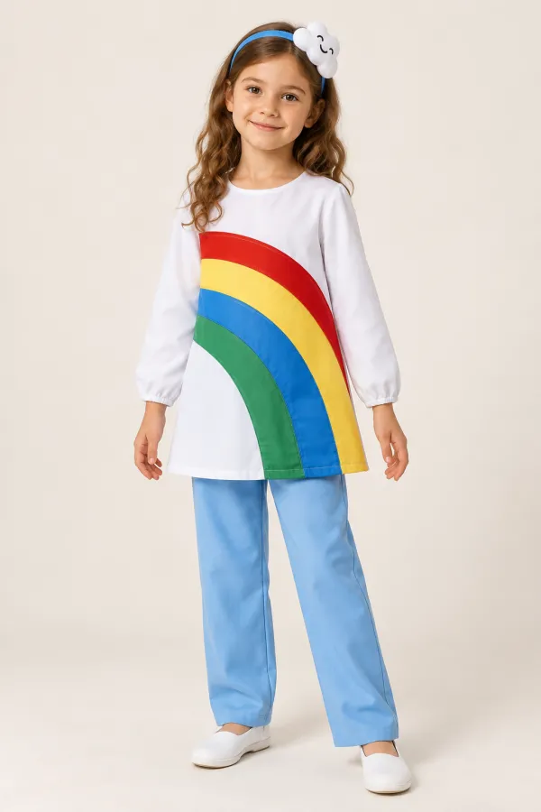 Costum Curcubeu vesel — de închiriat pentru copii
