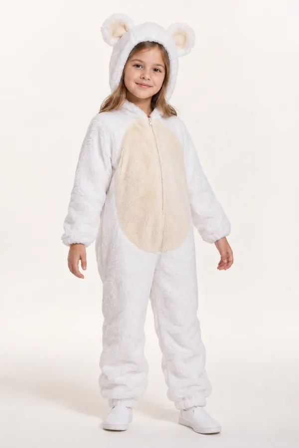 Costum Urs polar de iarnă — de închiriat pentru copii