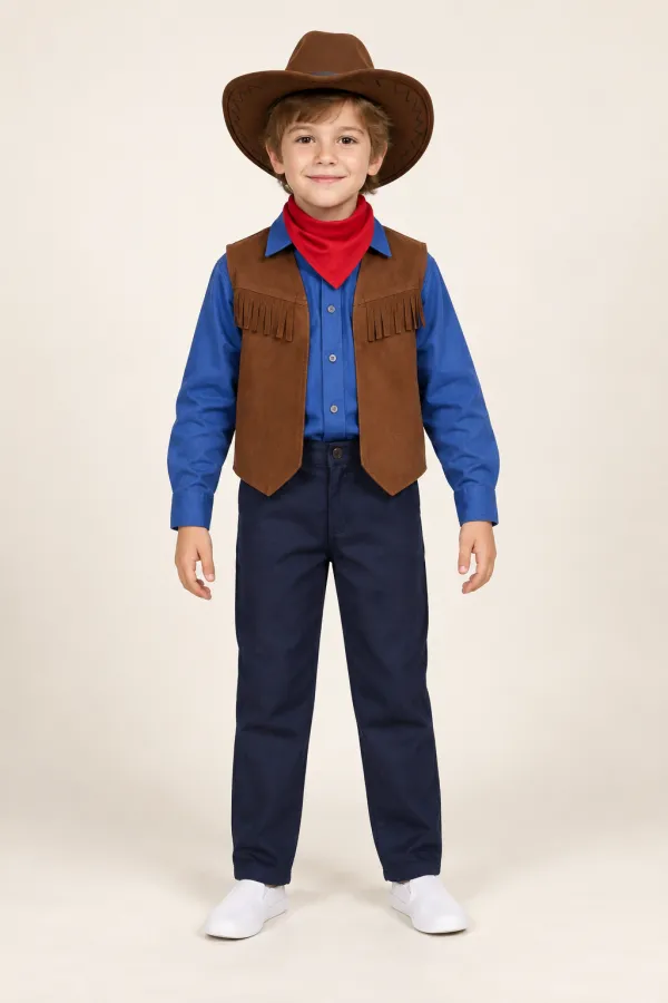 Costum SUA – cowboy de serbare — de închiriat pentru copii