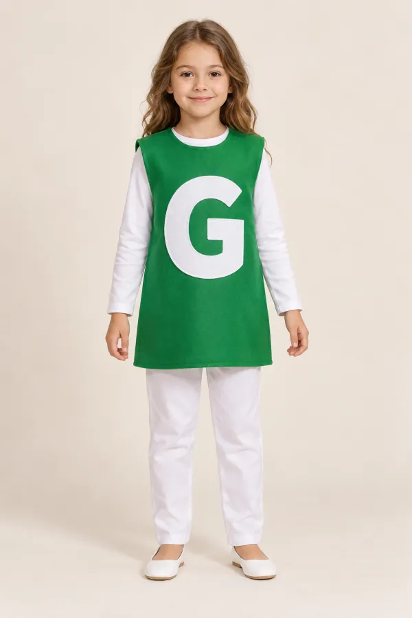 Costum Litera G — de închiriat pentru copii