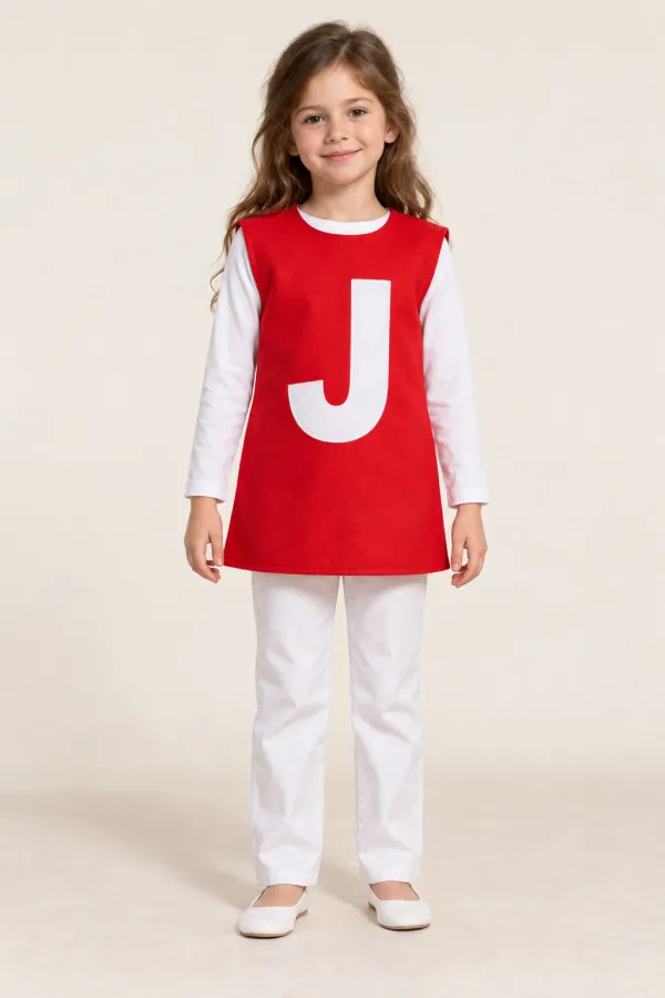 Costum Litera J — de închiriat pentru copii