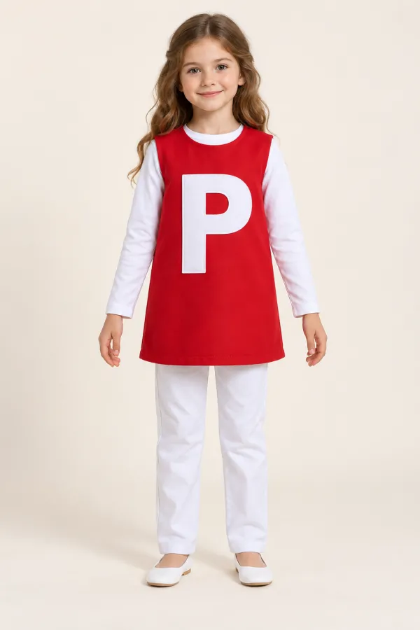 Costum Litera P — de închiriat pentru copii