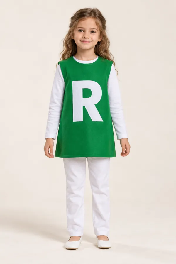 Costum Litera R — de închiriat pentru copii
