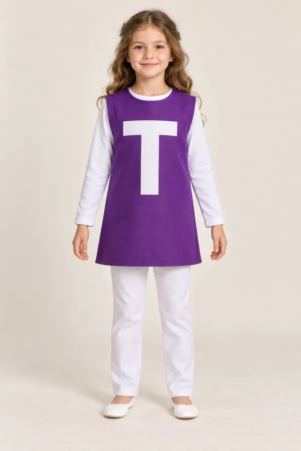 Costum Litera T — de închiriat pentru copii
