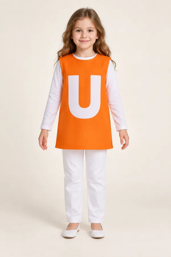 Costum Litera U — de închiriat pentru copii