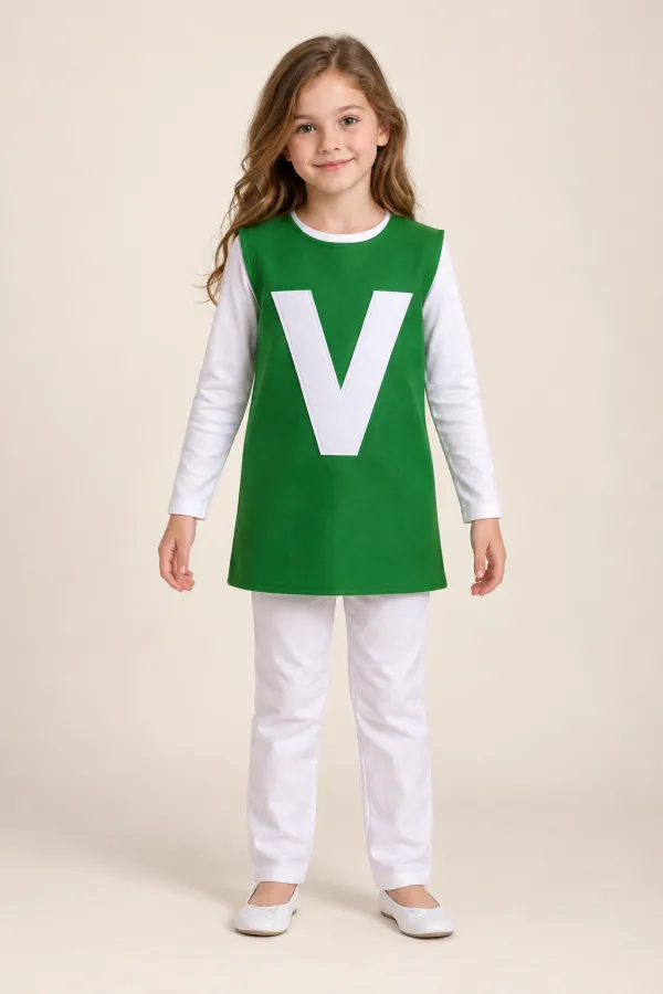 Costum Litera V — de închiriat pentru copii