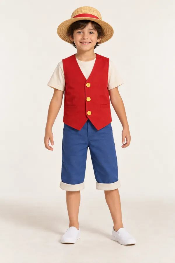 Costum Monkey D. Luffy — de închiriat pentru copii