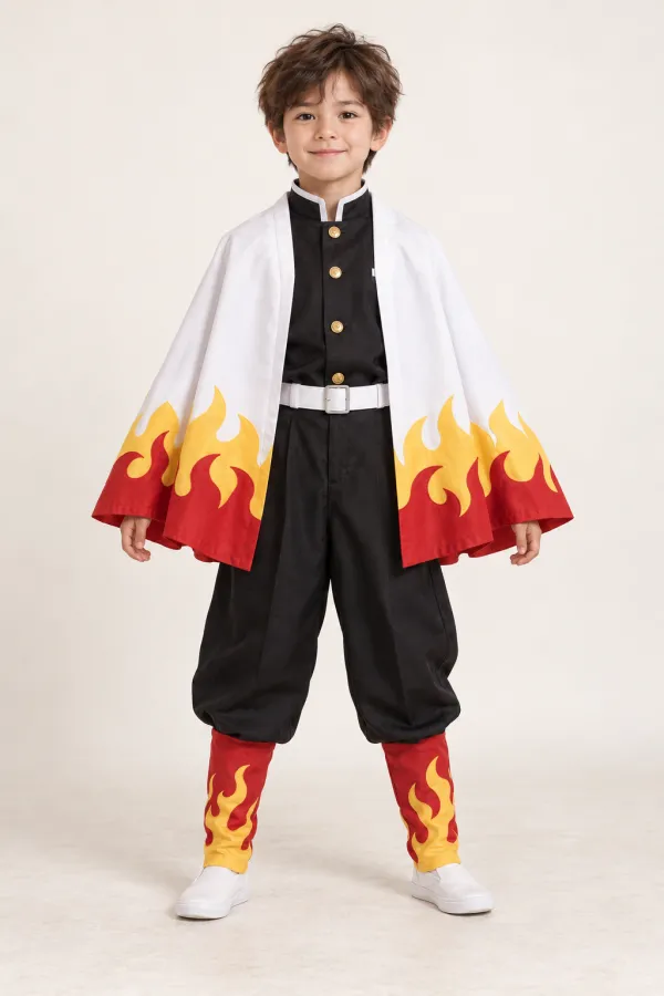 Costum Kyojuro Rengoku — de închiriat pentru copii