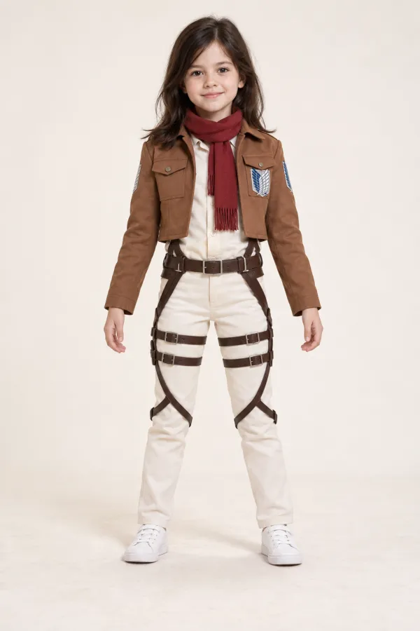 Costum Mikasa Ackerman exploratoare — de închiriat pentru copii