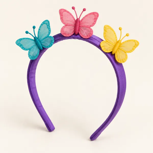 Diademă cu fluturi multicolori — de închiriat pentru copii