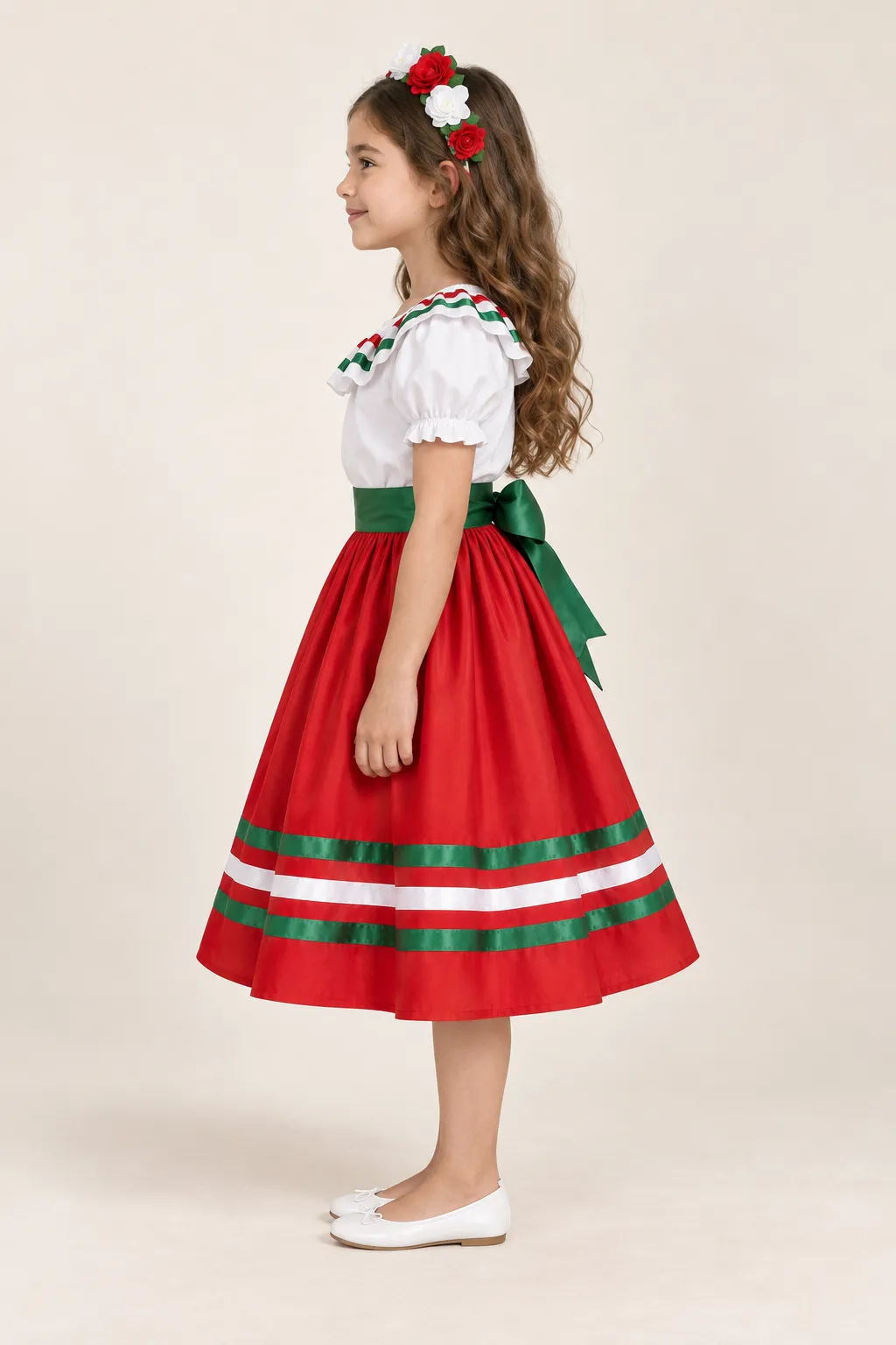 Costum Mexic – dansatoare cu panglici — de închiriat pentru copii (2)