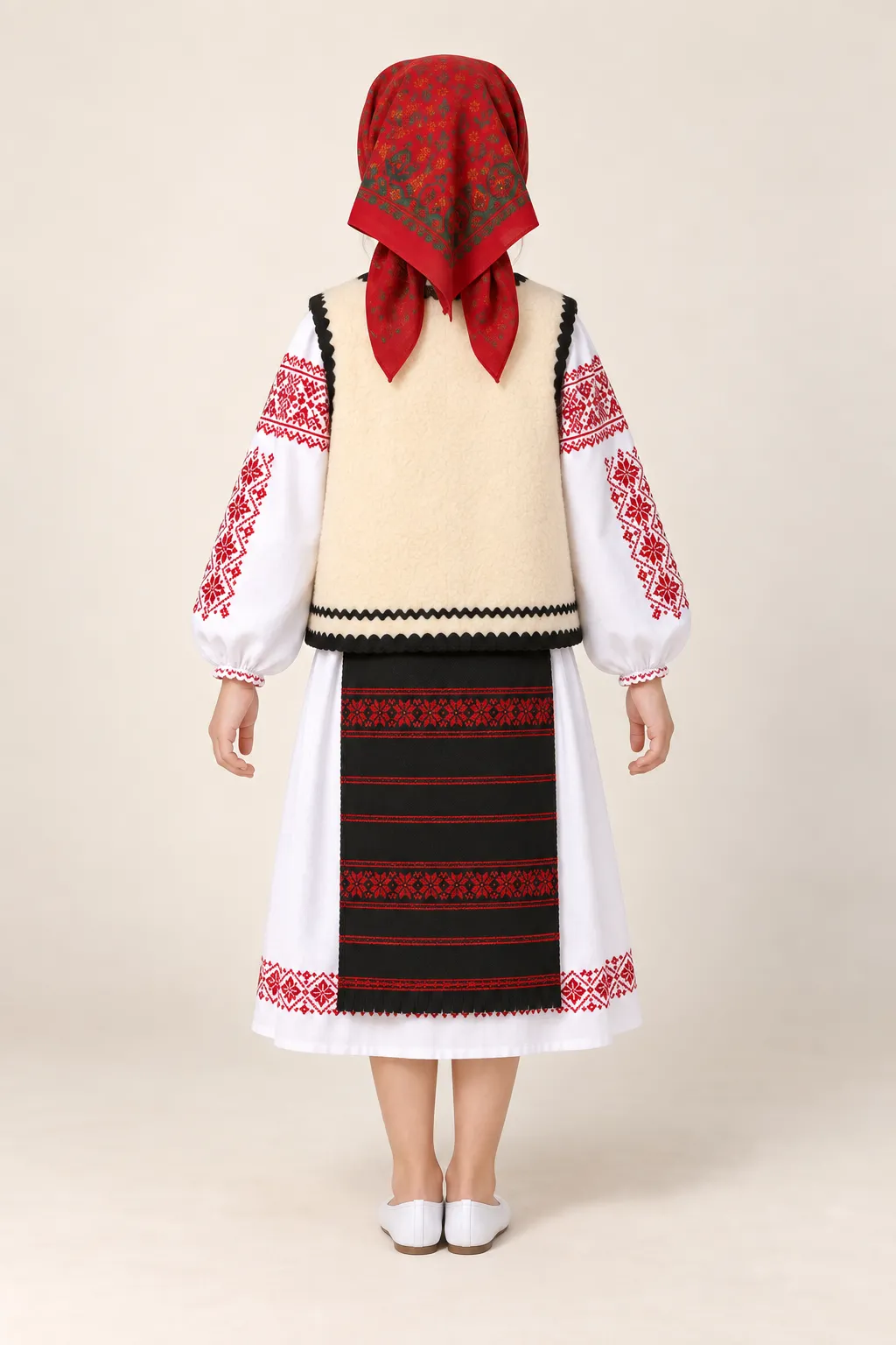 Costum Șezătoare cu ie și bundiță — de închiriat pentru copii (3)
