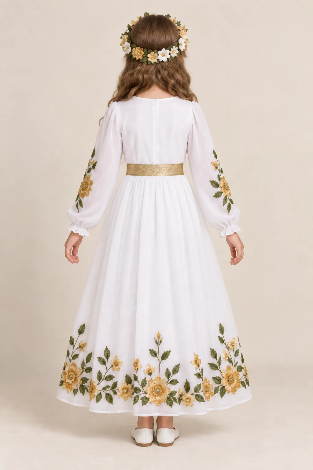 Costum Ileana Cosânzeana cu flori — de închiriat pentru copii (3)